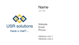 USR Solutions 